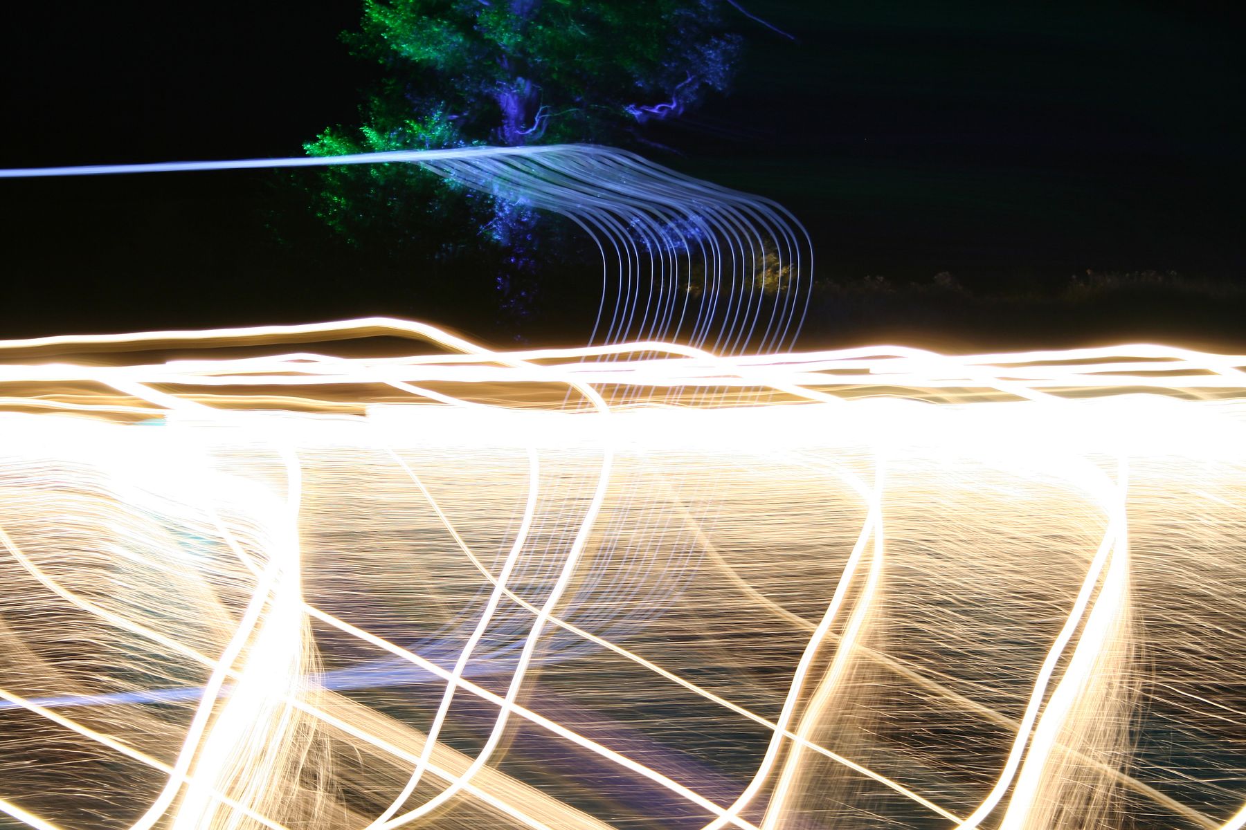 Abstract light trails